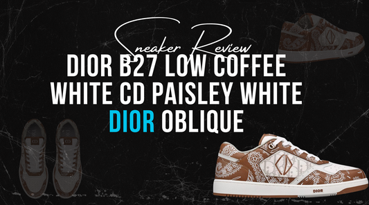 Sneaker Review: Dior B27 Low Coffee White CD Paisley White Dior Oblique