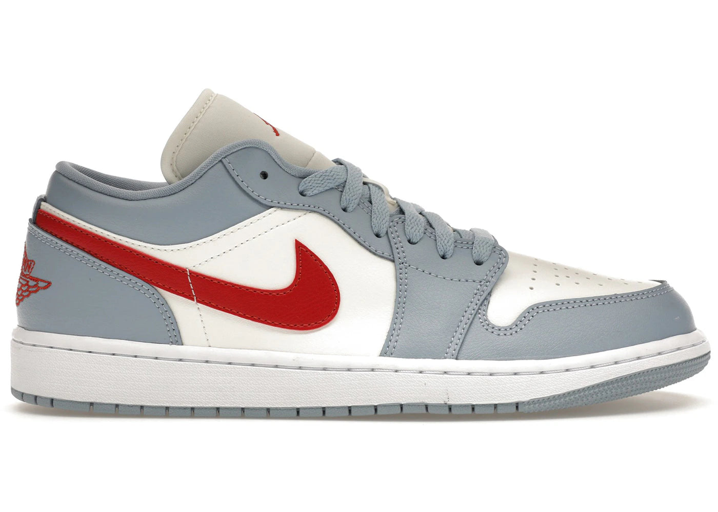 Jordan 1 Low Blue Whisper Dune Red (Women's)