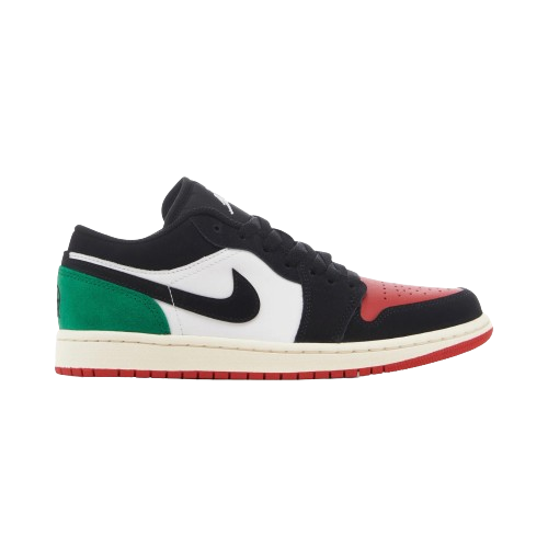 Nike Air Jordan 1 Low Quai 54, FQ6703-100 White/Black-University Red-Classic Green-Sail