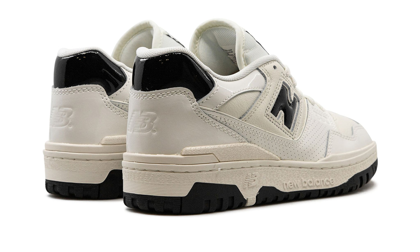 New Balance 550 Sea Salt Black Patent