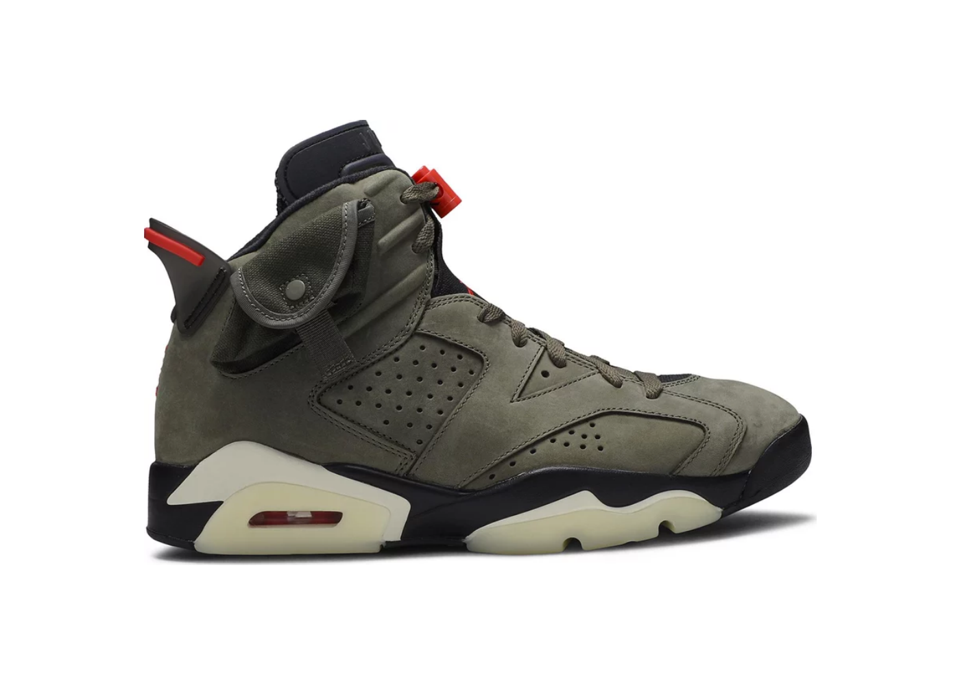 Air Jordan 6 Retro X Travis Scott CN1084-200 (Medium Olive, US9.5/UK8.5/43)