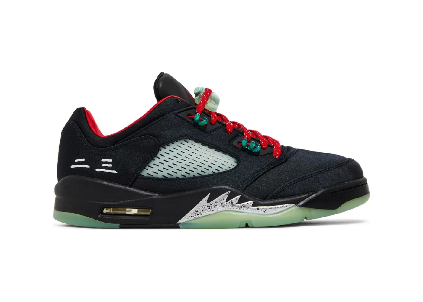 Air Jordan 5 Retro Low SP DM4640 036 ( Black / Classic Jade,US 6.5/ UK6/ 39)