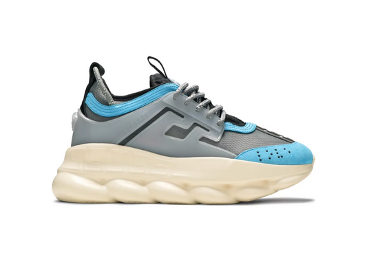 Versace Sneaker Mix Tessuti DSU7071E-D53TG-6V110 ( Grey/Blue, 43)