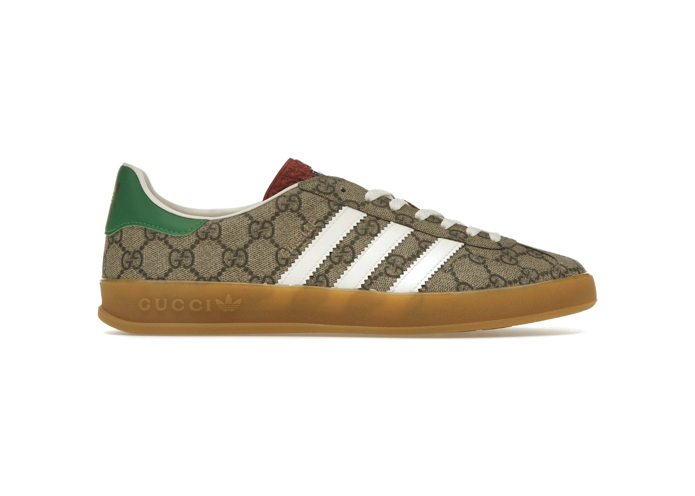 Adidas x Gucci Gazelle Beige GG Monogram, IE2262 (BEIGE TONE/CORE WHITE/BEIGE TONE,US8.5/UK8/42)