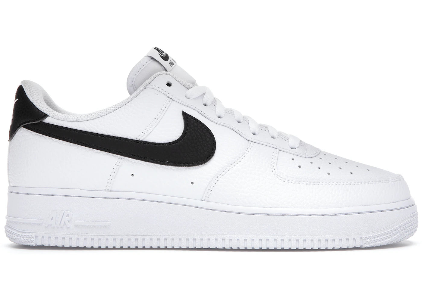 Nike Air Force 1 Low '07 White Black Pebbled Leather