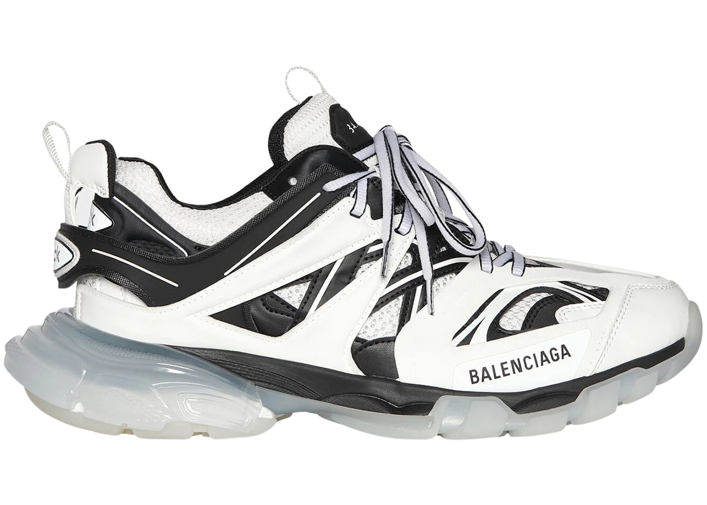 Balenciaga Track Clear Sole White Black