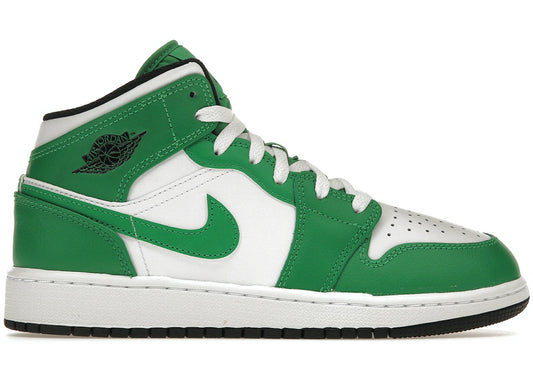 Jordan 1 Mid Lucky Green (GS)