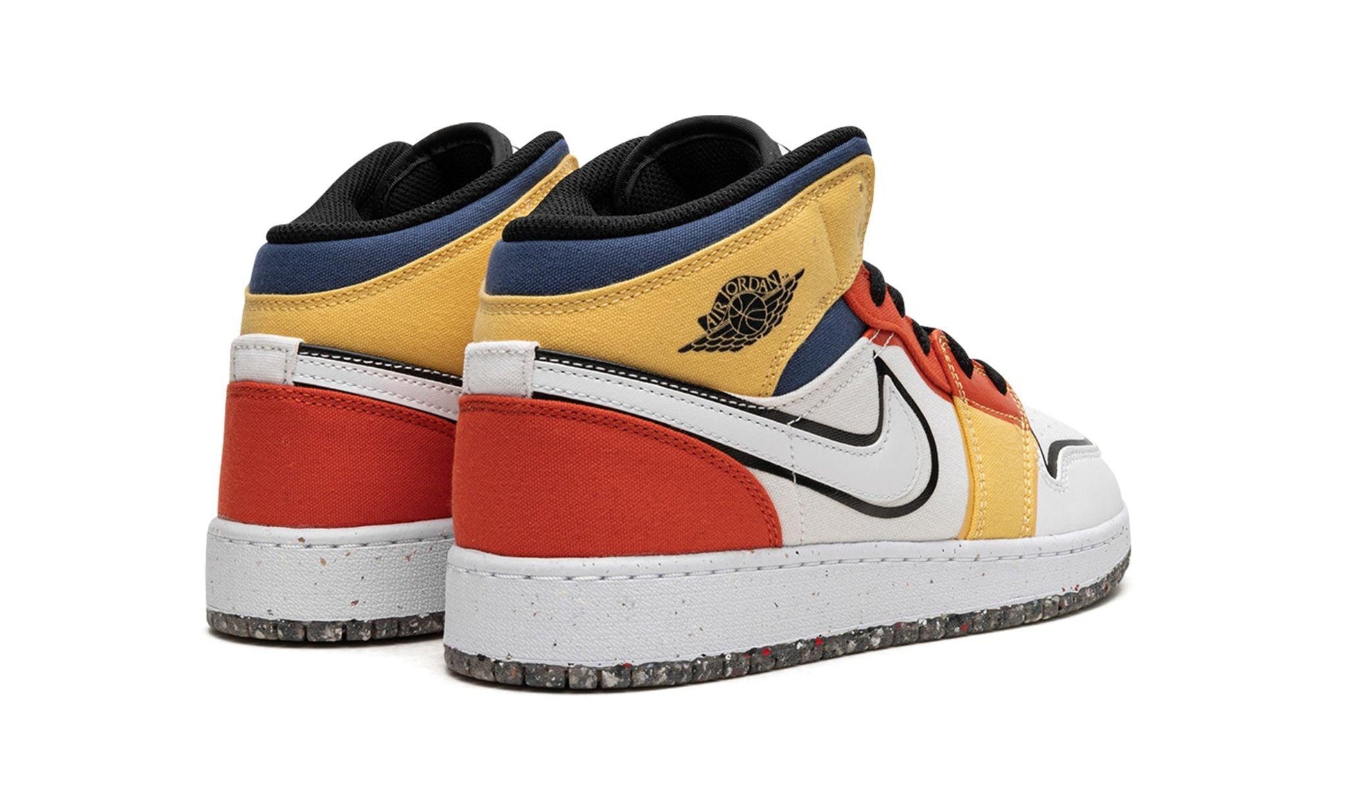 Jordan 1 Mid Multi-Color Canvas (GS)