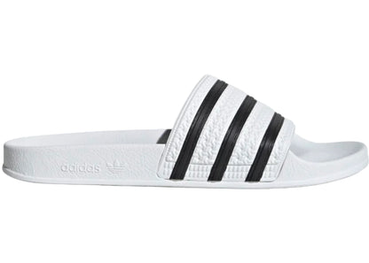 adidas Adilette White Core Black White