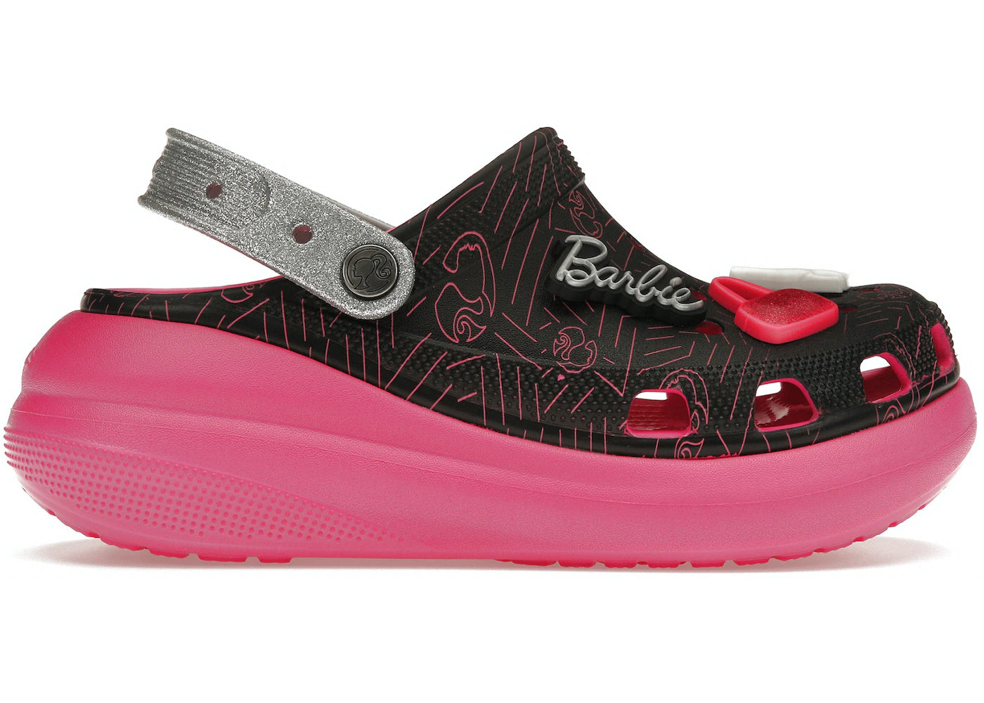 Crocs Crush Clog Barbie Black Pink