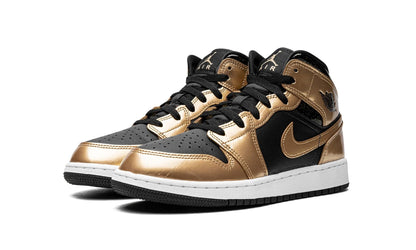 Jordan 1 Mid SE Metallic Gold Black (GS)