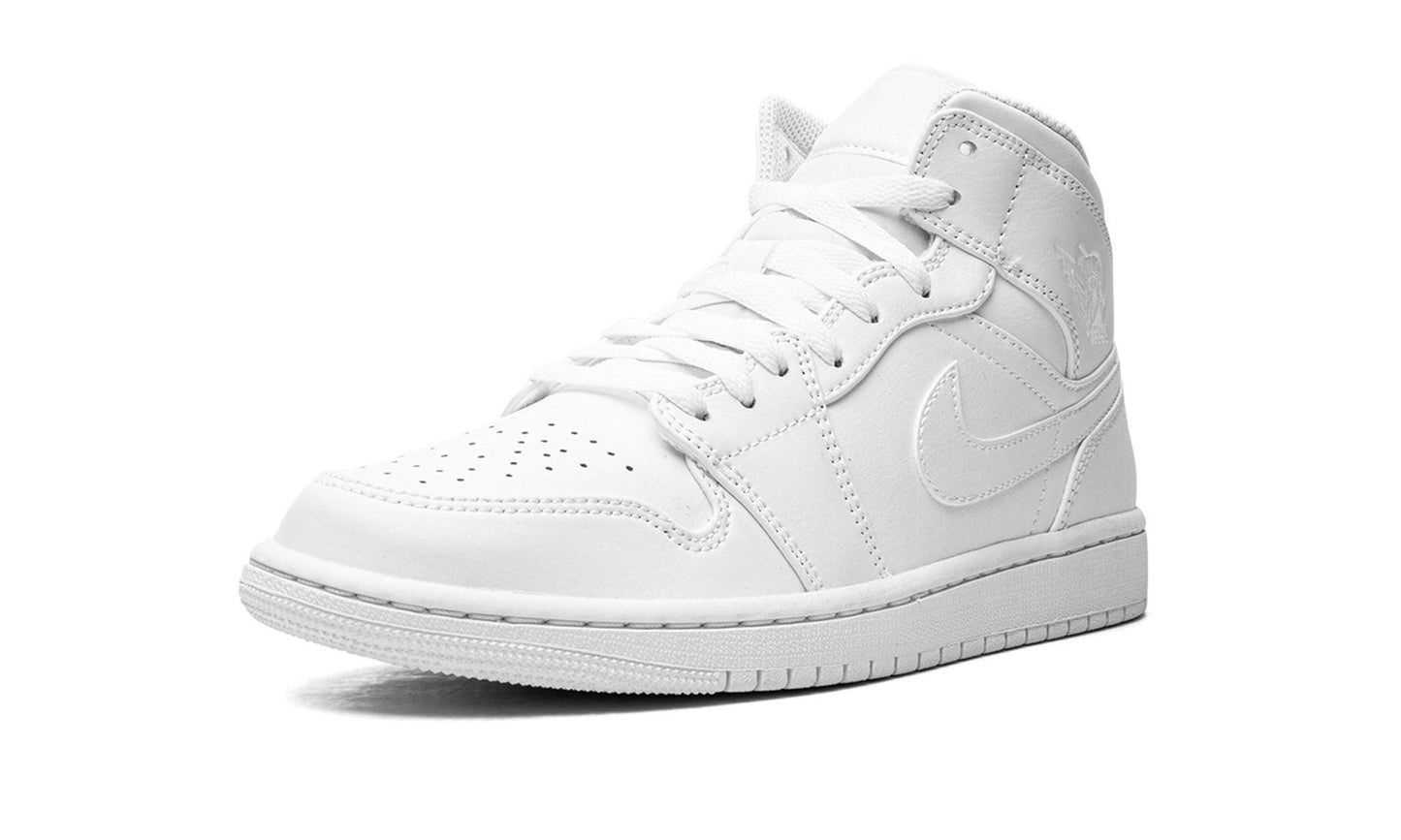 Jordan 1 Mid Triple White (2022)