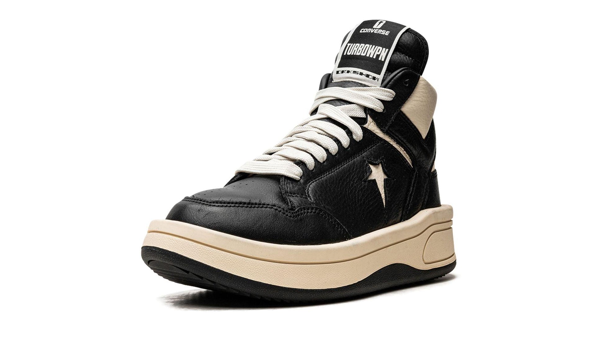 Converse TURBOWPN Mid Rick Owens DRKSHDW Black Cloud Cream