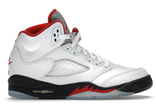 Jordan 5 Retro Fire Red Silver Tongue (2020) (GS)