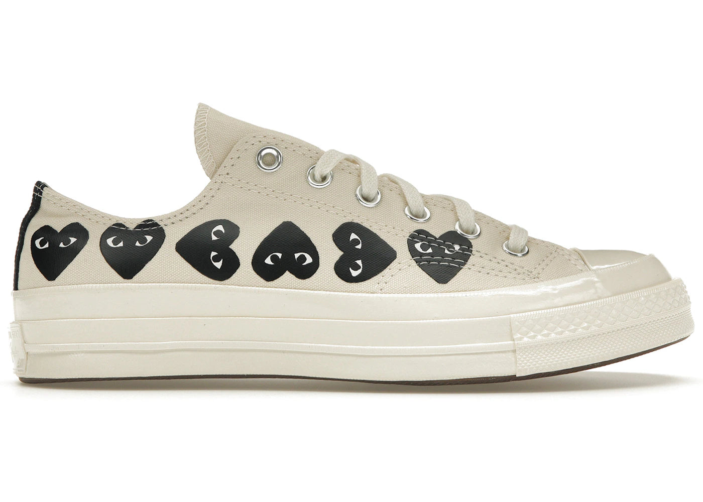 Converse Chuck Taylor All Star 70 Ox Comme des Garcons PLAY Multi-Heart Milk