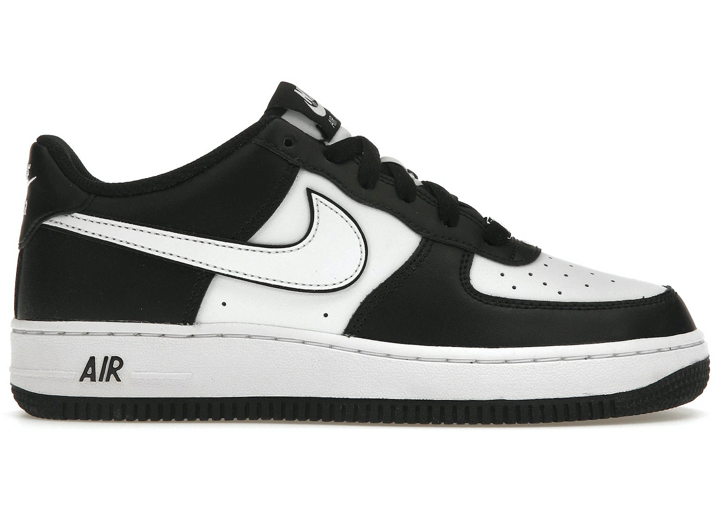 Nike Air Force 1 Low LV8 2 White Swoosh Panda (GS)