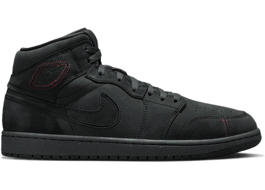 Jordan 1 Mid SE Craft Dark Smoke Red