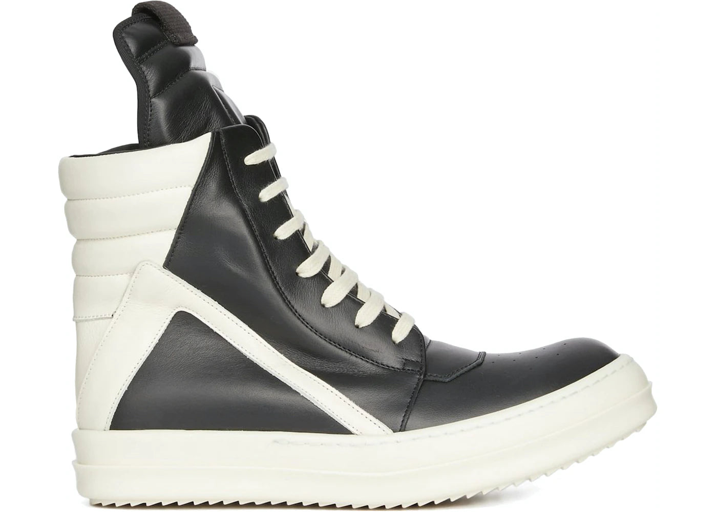 Rick Owens Strobe Geobasket High Black Milk