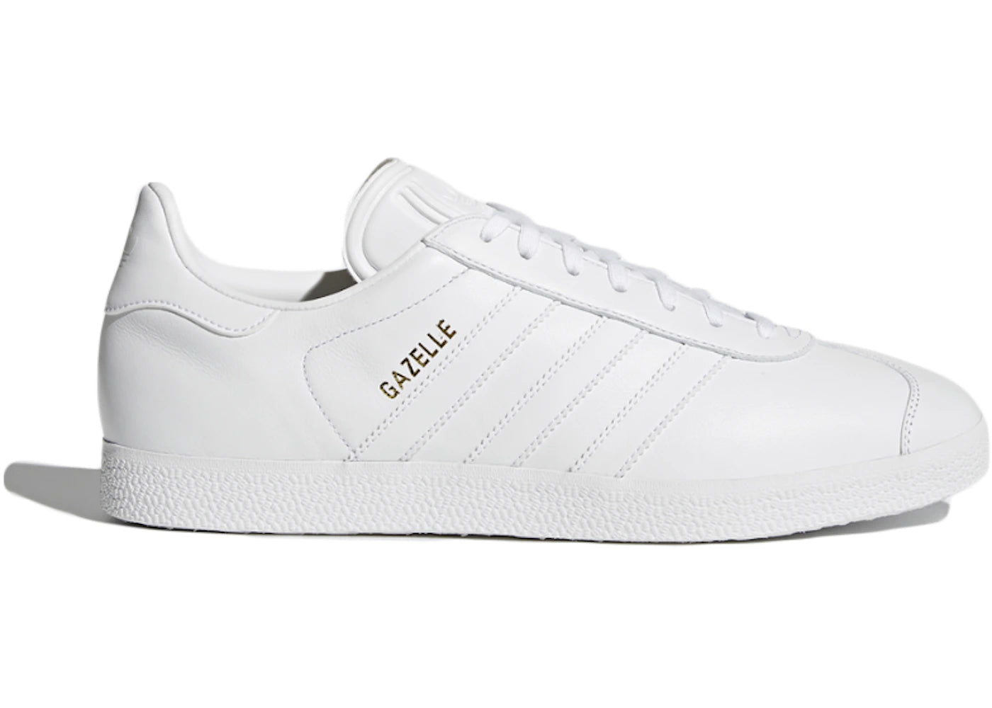 adidas Gazelle White/White-Gold Metallic