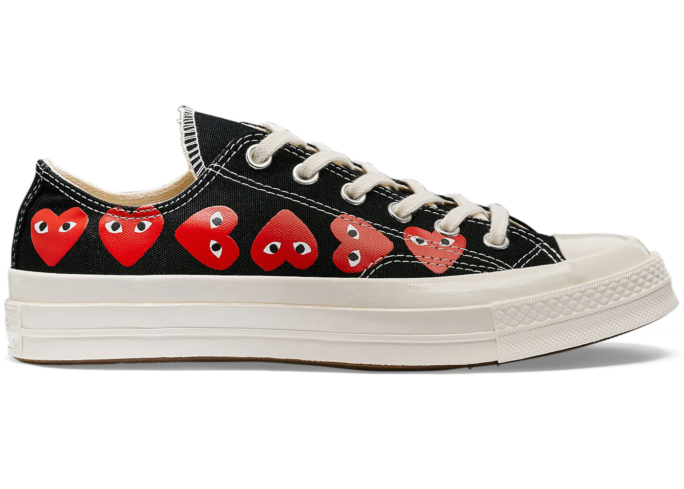 Converse Chuck Taylor All Star 70 Ox Comme des Garcons PLAY Multi-Heart Black