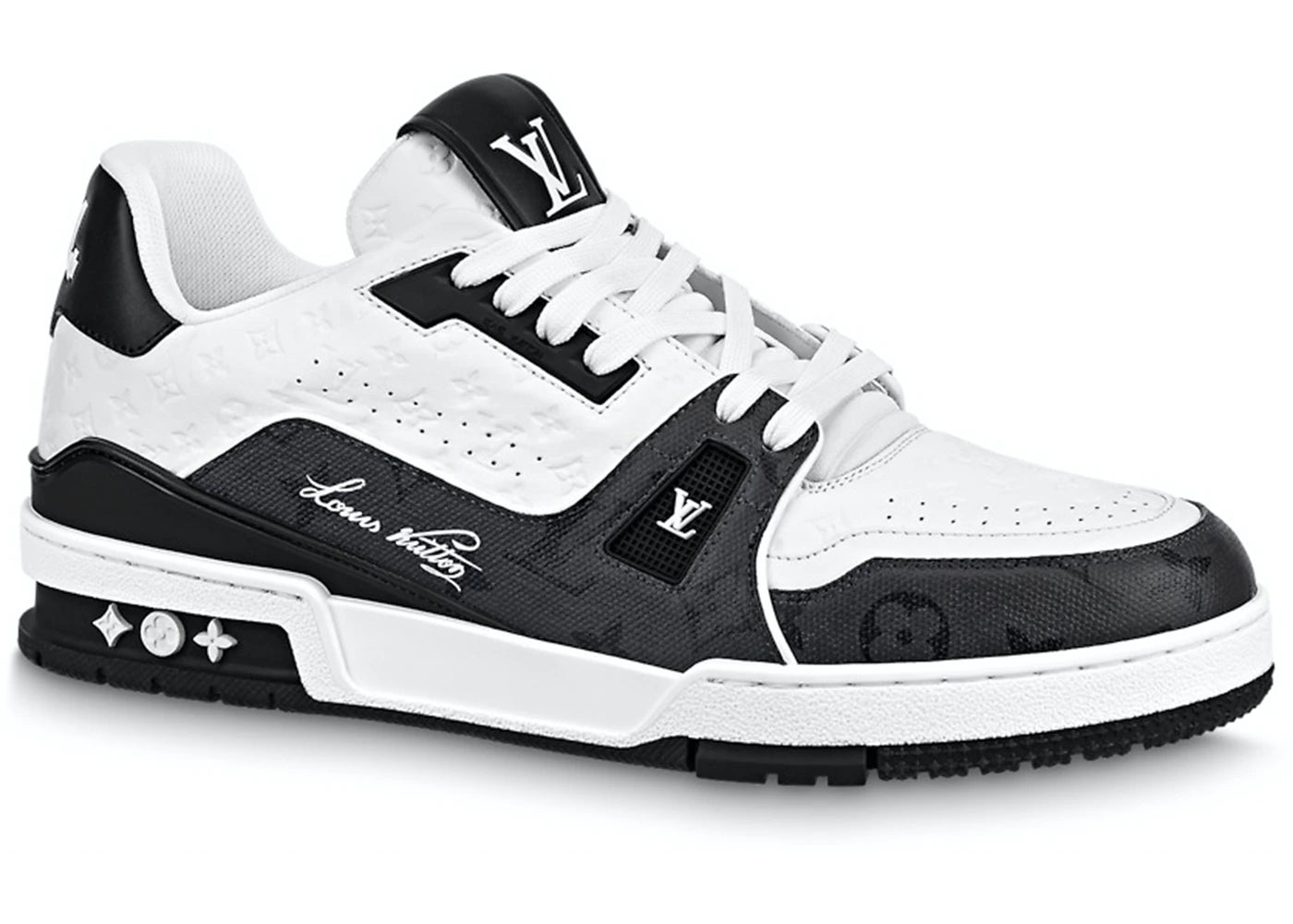 Louis Vuitton Trainer Black White Mini Monogram