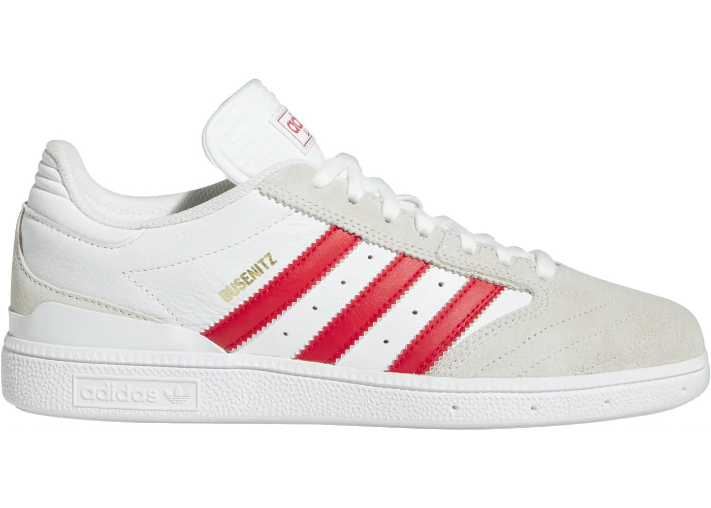 adidas Busenitz White Better Scarlet