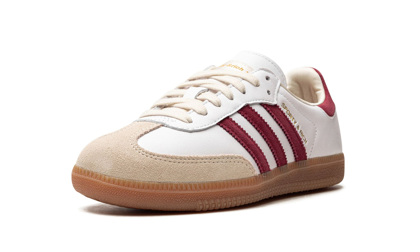 adidas Samba Sporty & Rich White Collegiate Burgundy