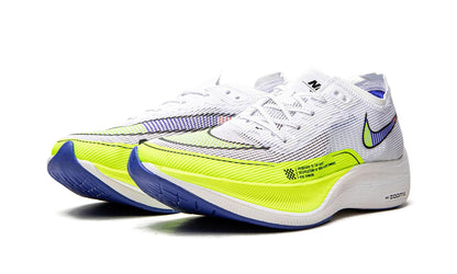 Nike ZoomX Vaporfly Next% 2 White Volt Racer Blue