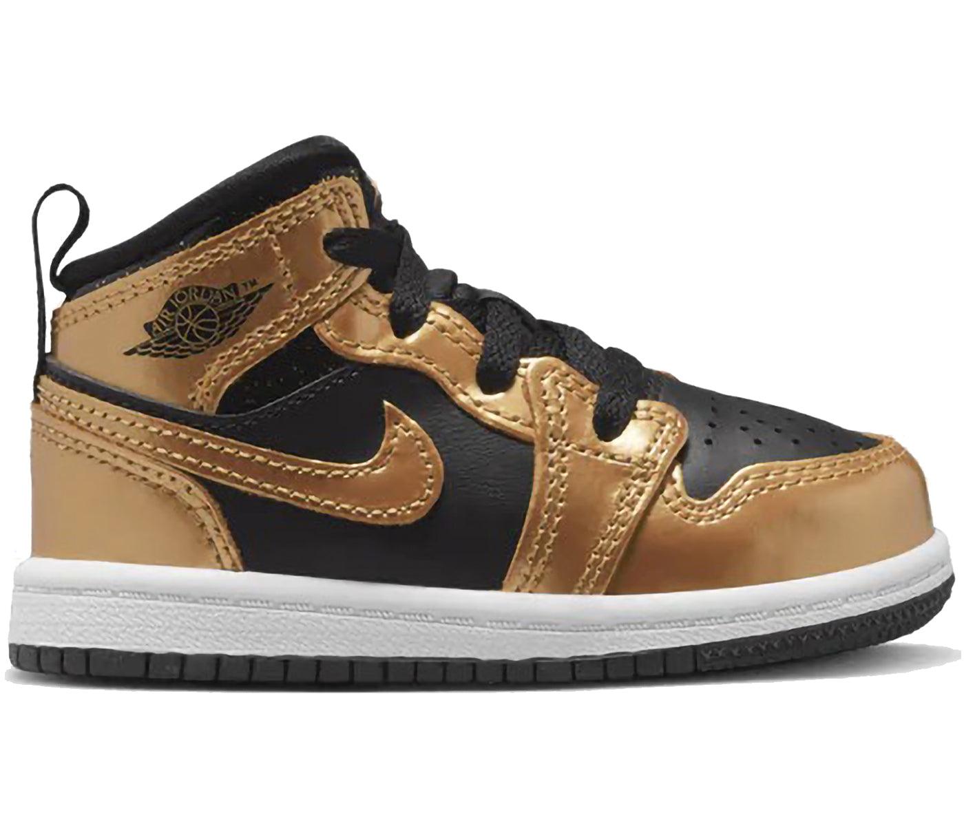 Jordan 1 Mid SE Metallic Gold Black (TD)