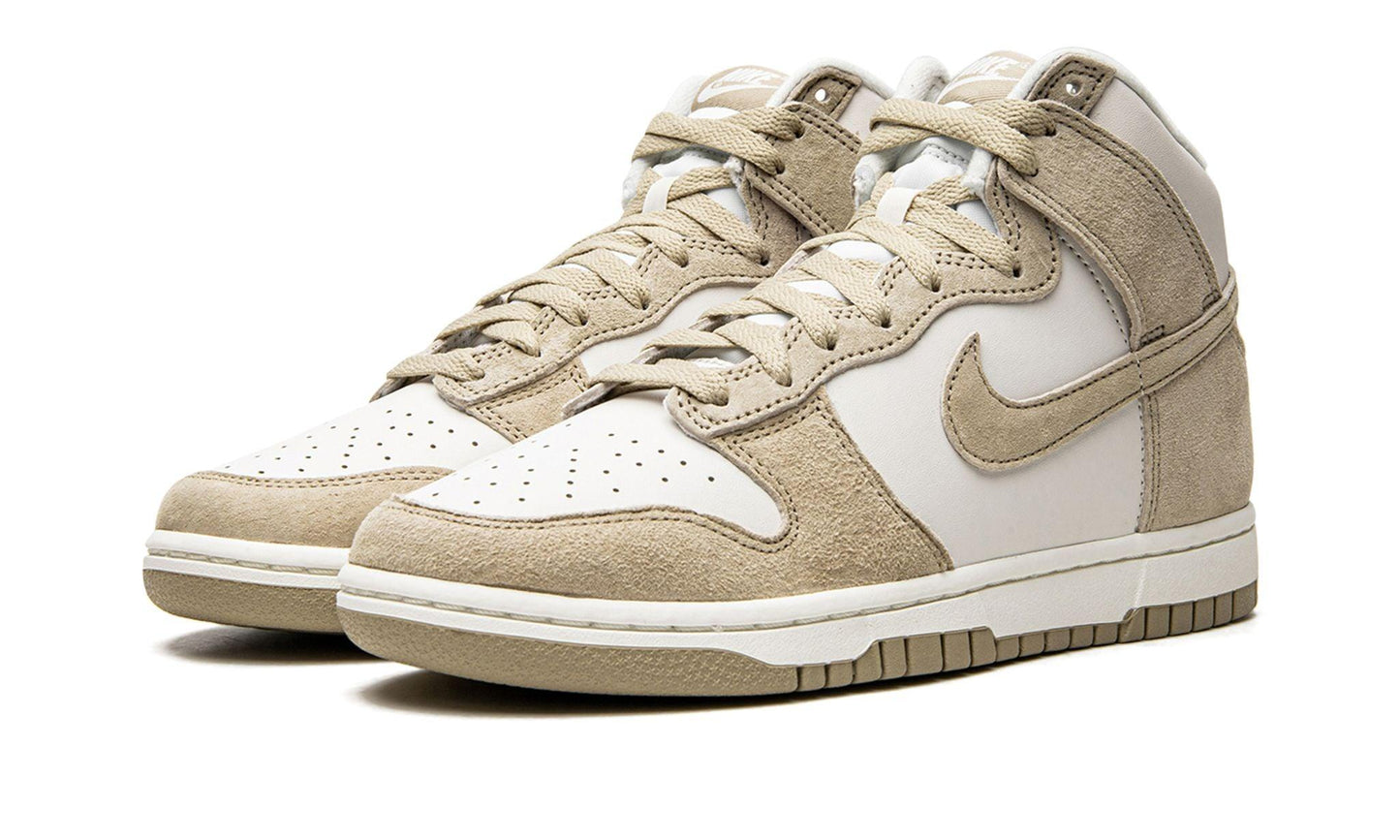 Nike Dunk High Tan Suede White