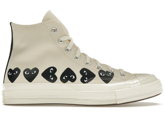 Converse Chuck Taylor All Star 70 Hi Comme des Garcons PLAY Multi-Heart Milk