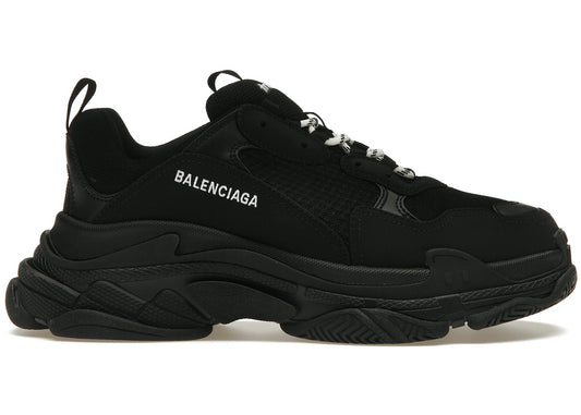 Balenciaga Triple S Black White Laces