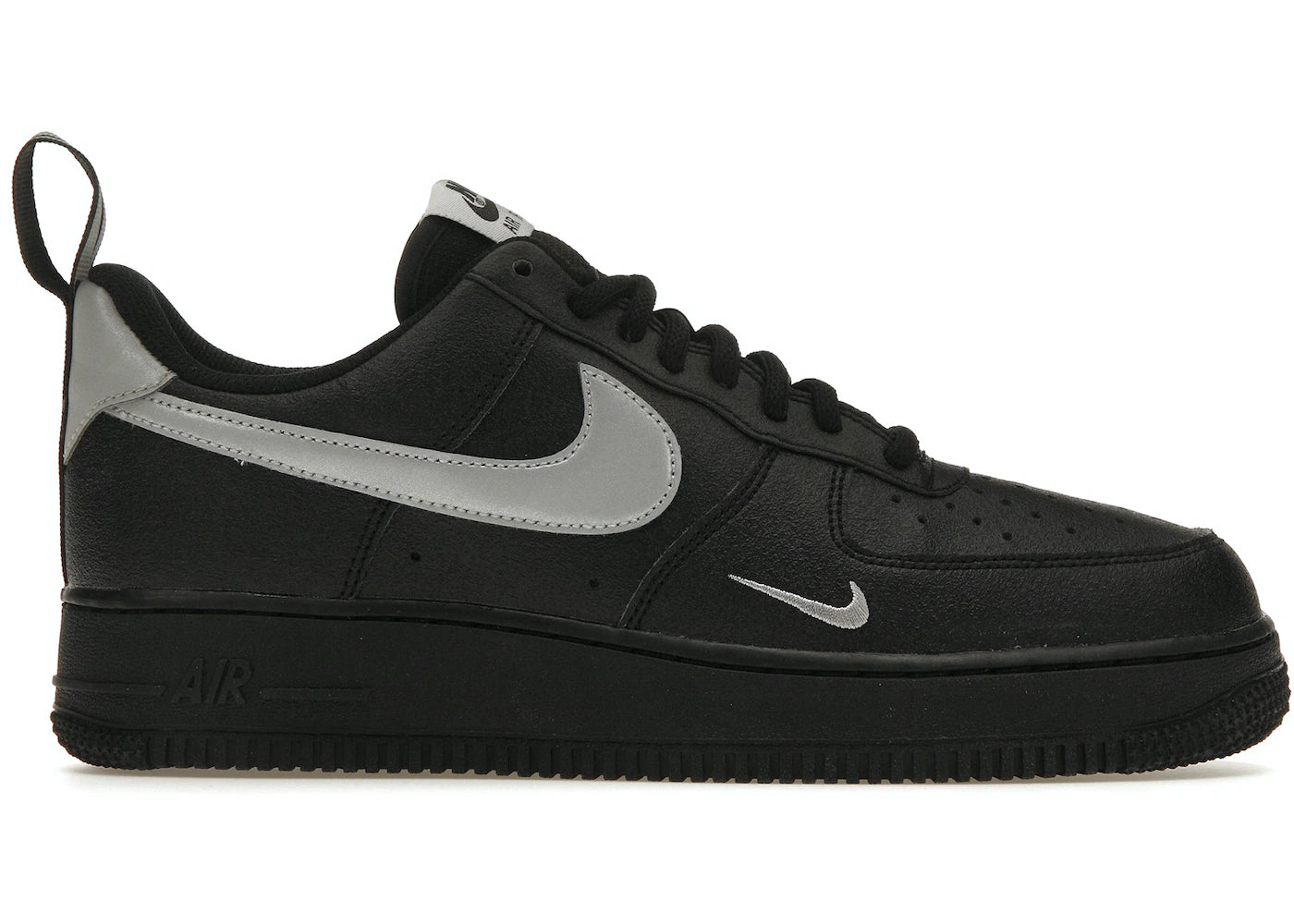 Nike Air Force 1 Low '07 LV8 Black Metallic Silver