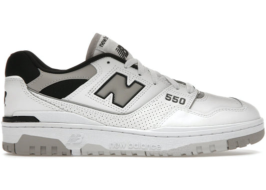 New Balance 550 White Concrete Black