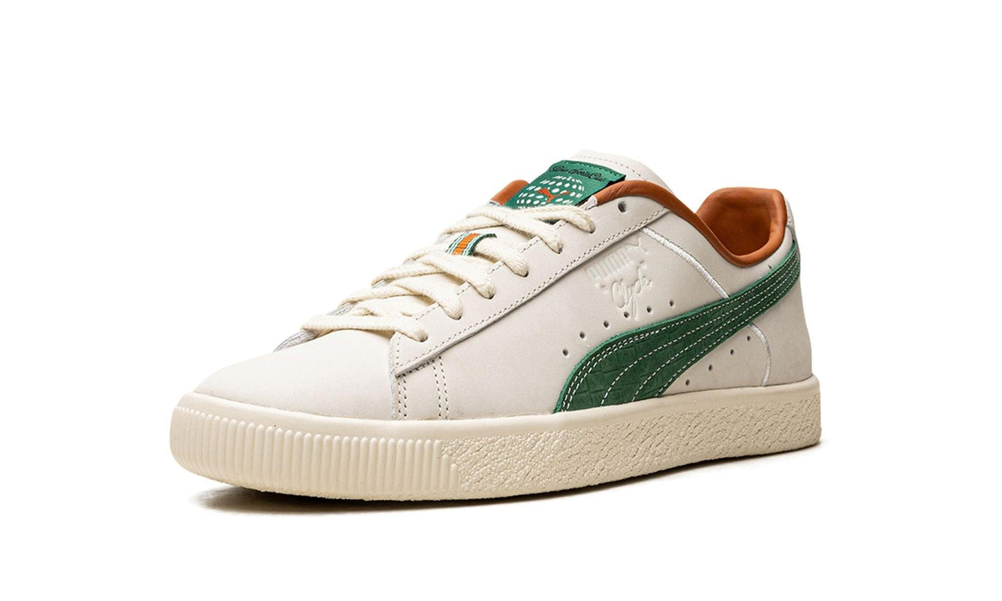 Puma Clyde FG Pristine White Vine Green