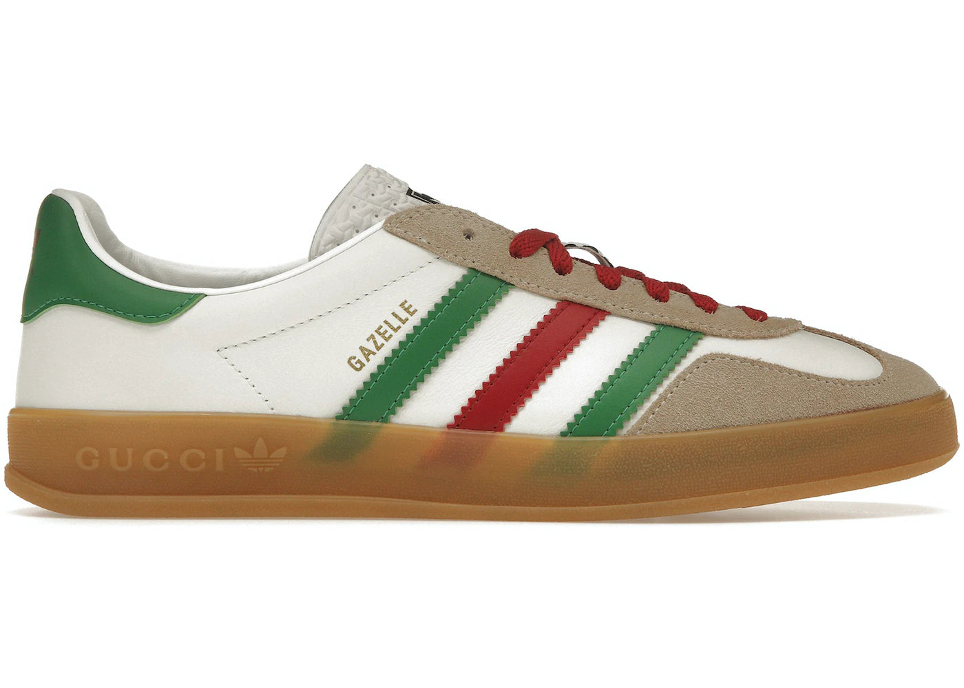 adidas x Gucci Gazelle White Green Red