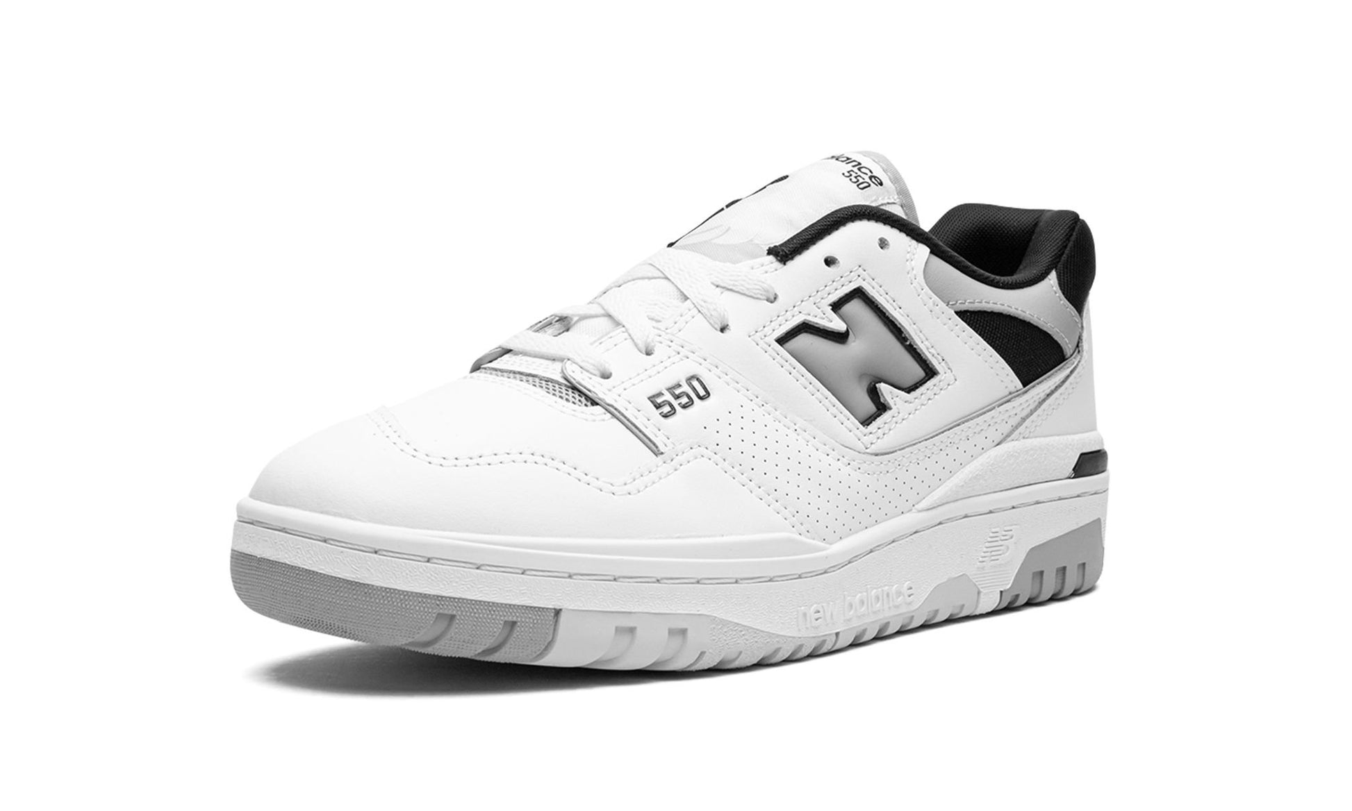 New Balance 550 White Concrete Black