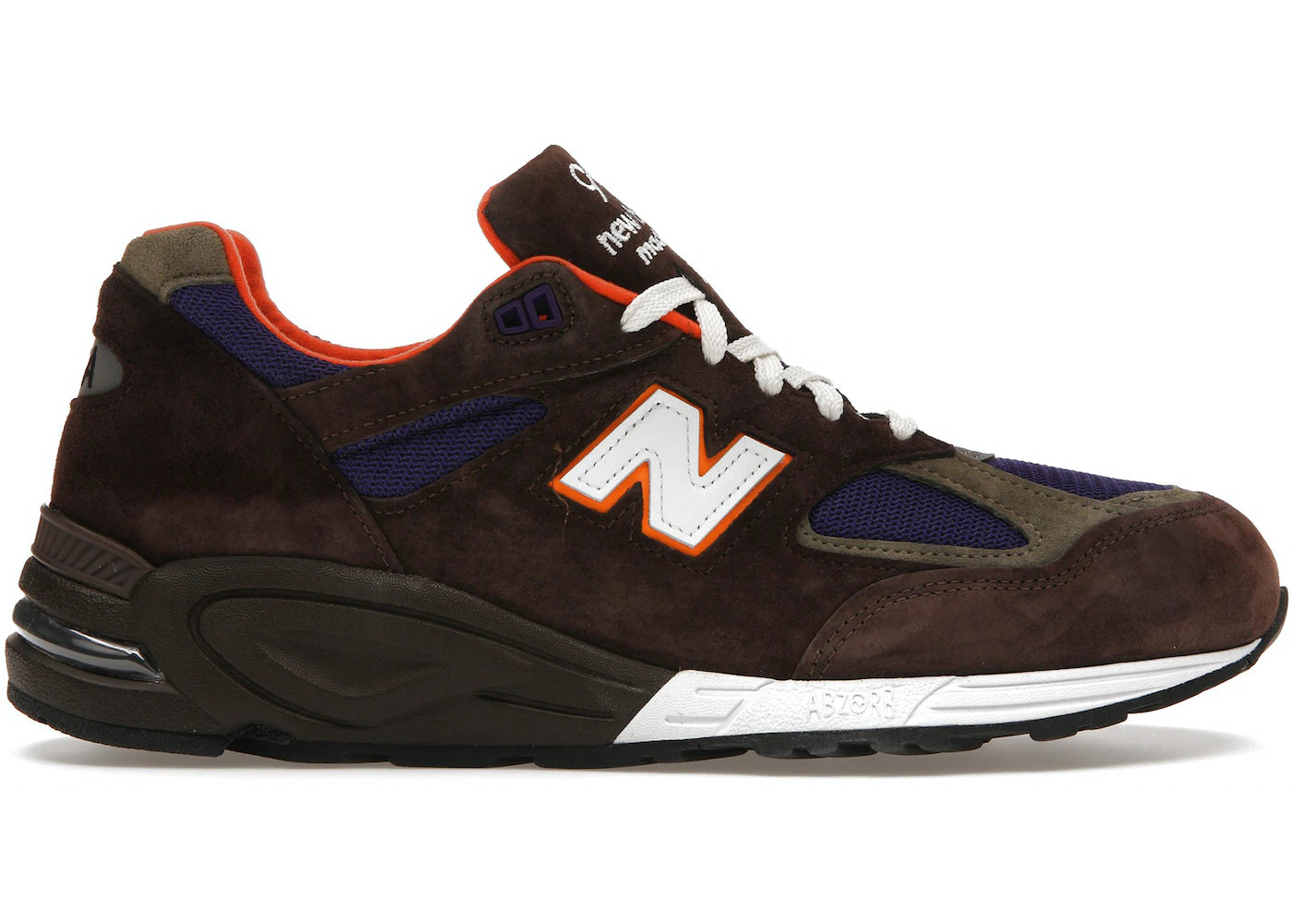 New Balance 990v2 MiUSA Brown Purple