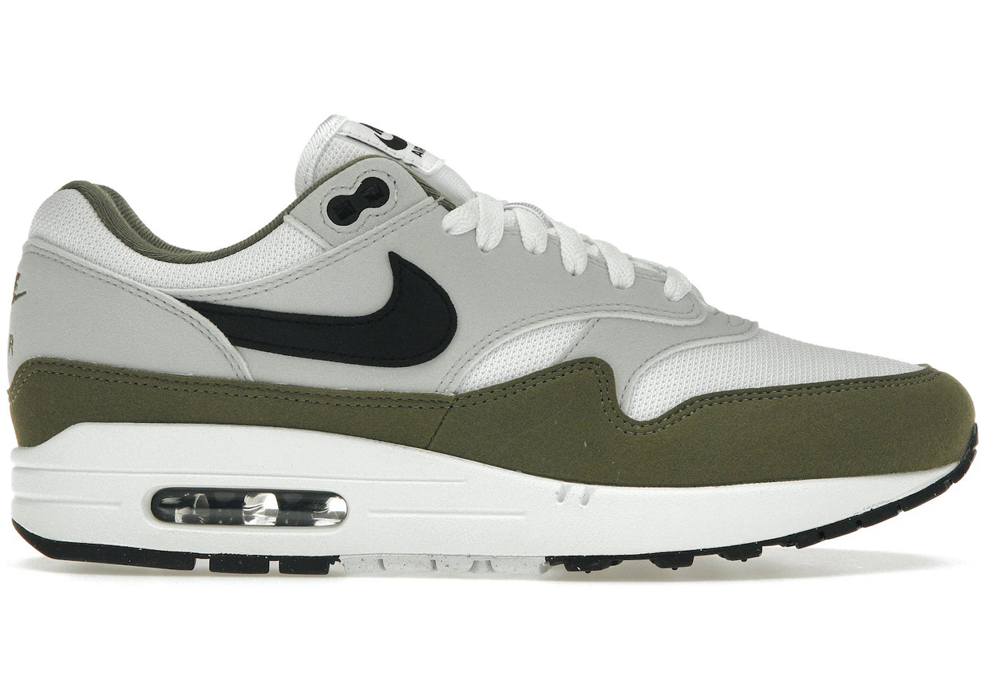 Nike Air Max 1 White Black Medium Olive