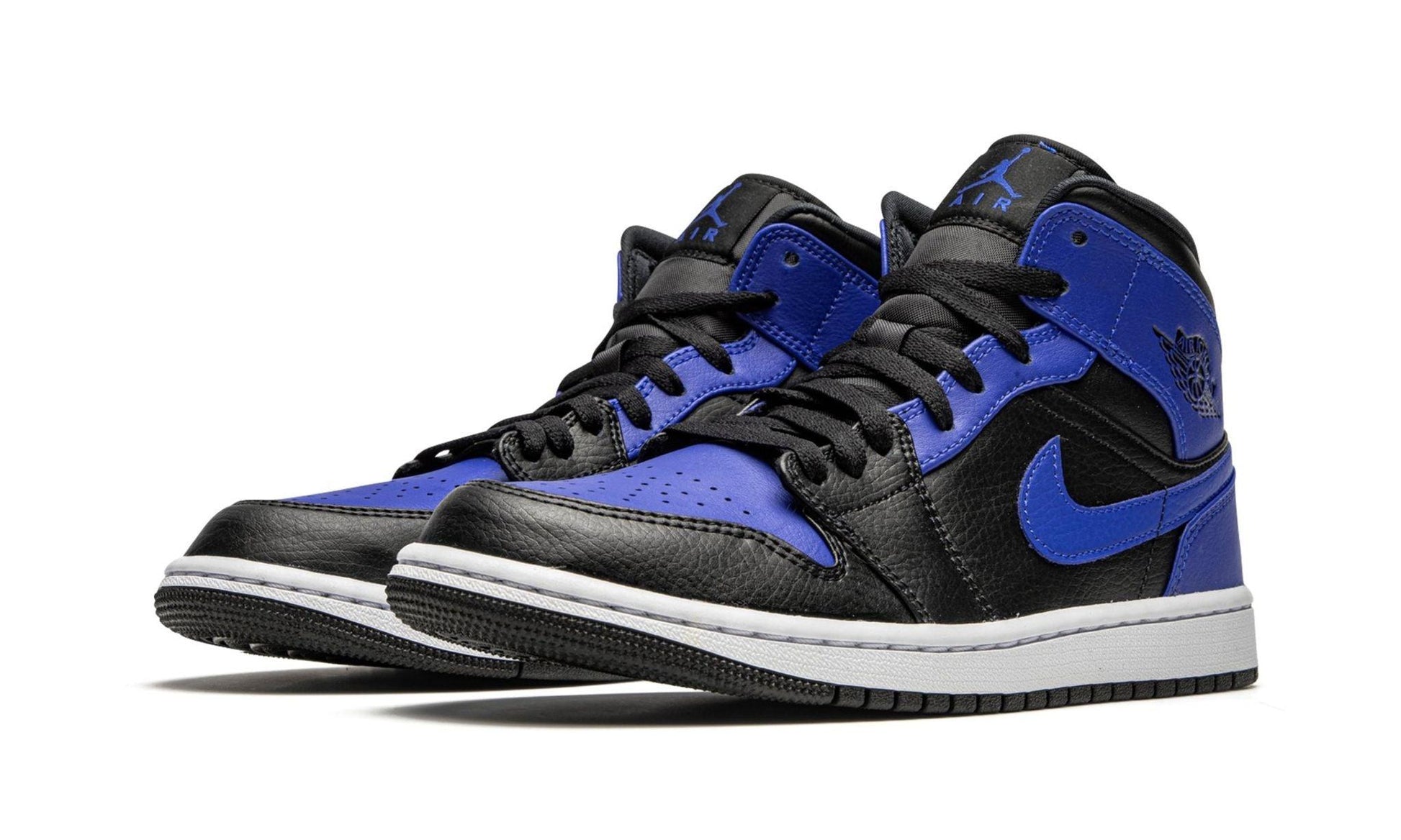 Jordan 1 Mid Hyper Royal Tumbled Leather