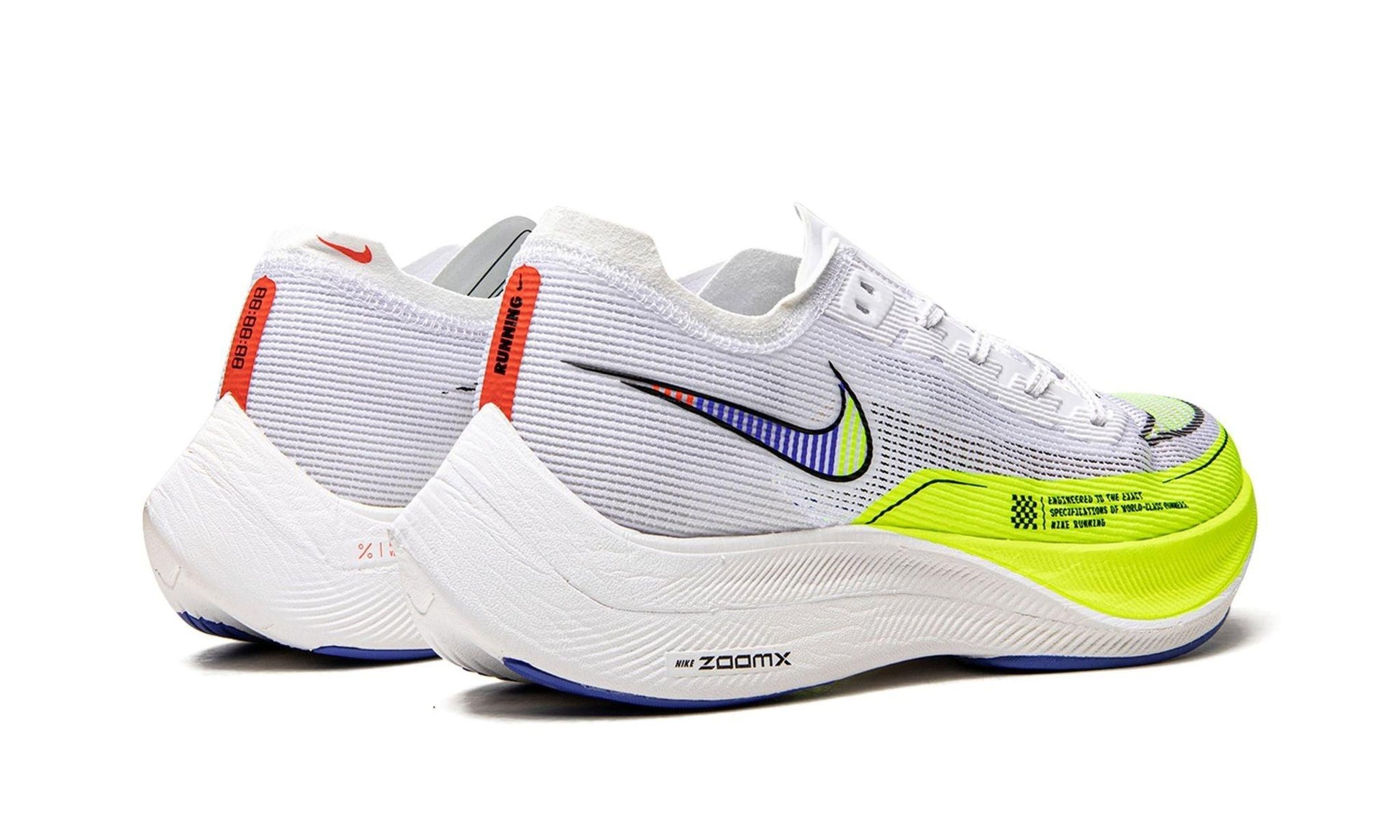 Nike ZoomX Vaporfly Next% 2 White Volt Racer Blue