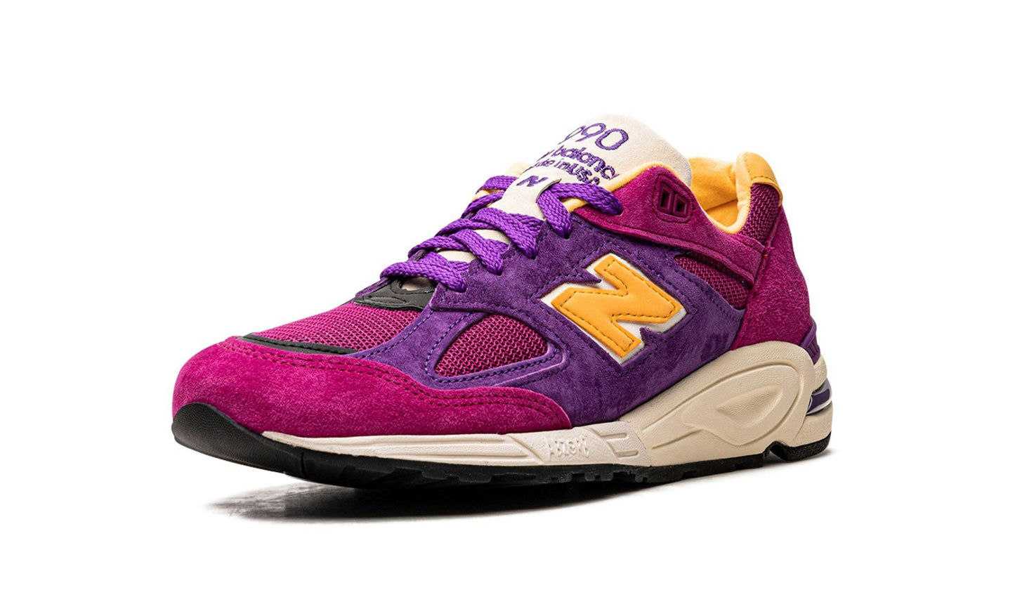 New Balance 990v2 MiUSA Teddy Santis Purple Yellow