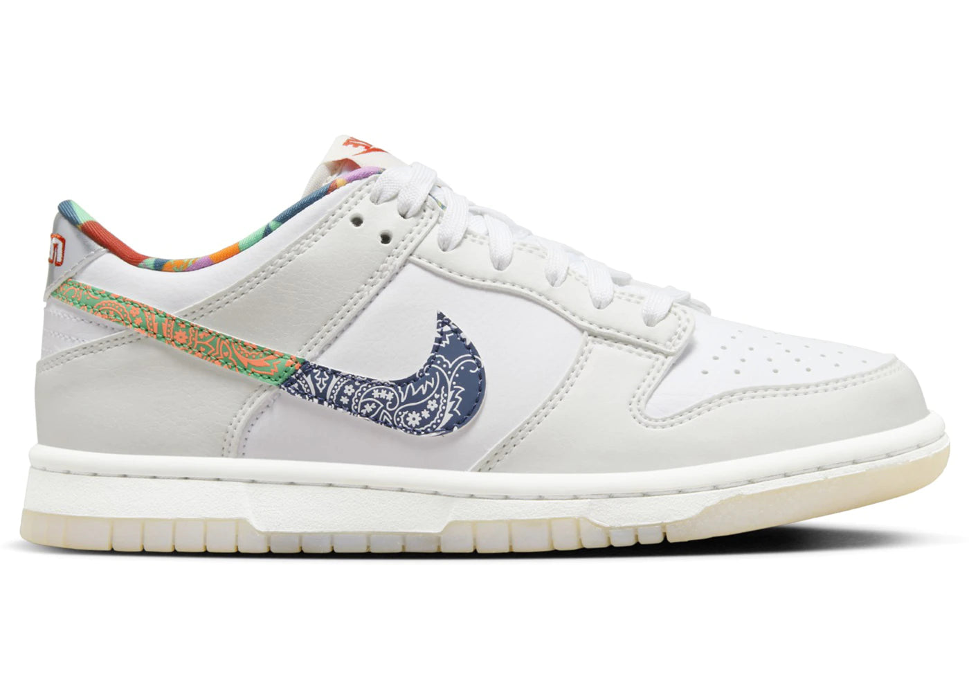 Nike Dunk Low White Multi-Color Paisley (GS)