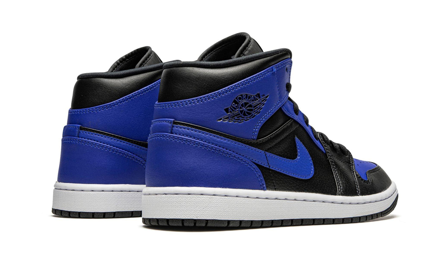 Jordan 1 Mid Hyper Royal Tumbled Leather