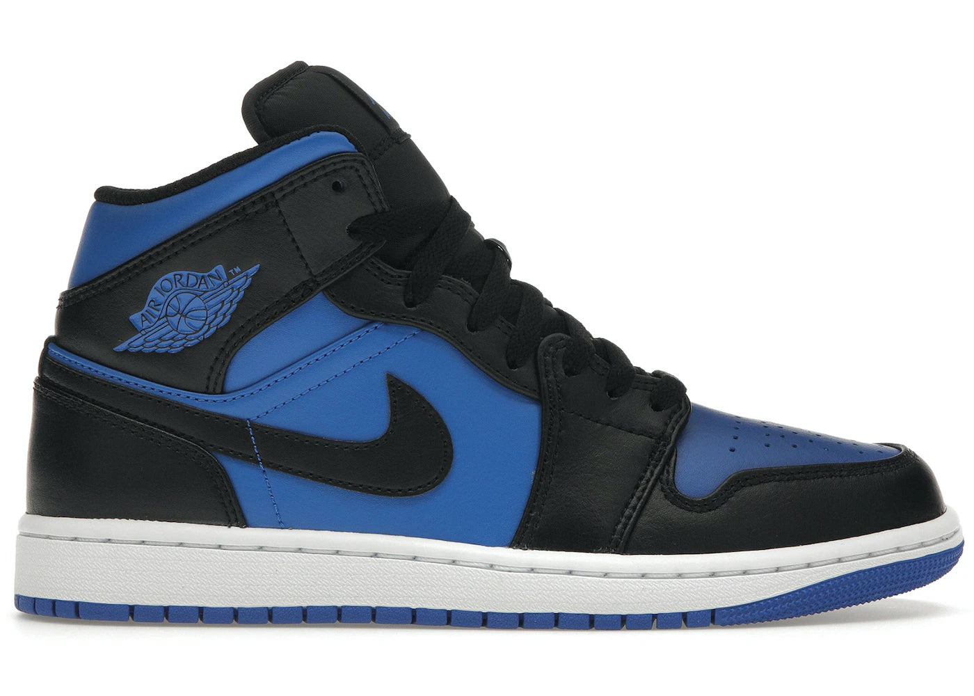 Jordan 1 Mid Black Royal Blue