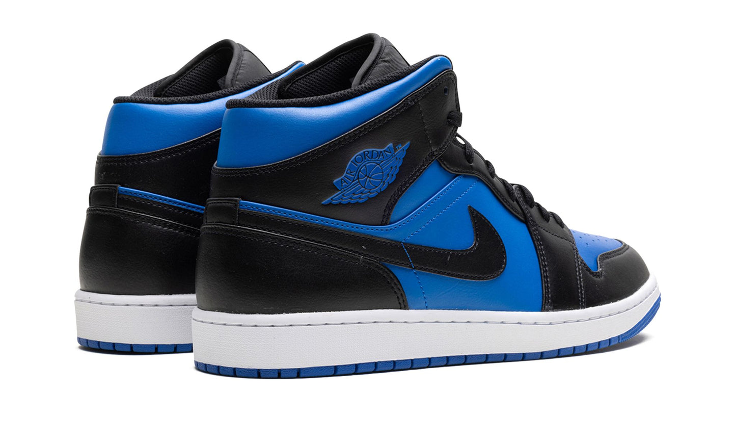 Jordan 1 Mid Black Royal Metallic