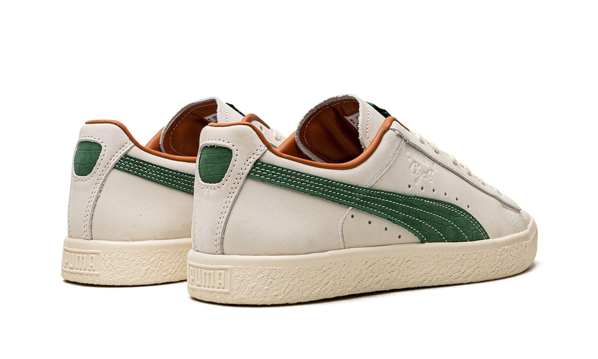 Puma Clyde FG Pristine White Vine Green