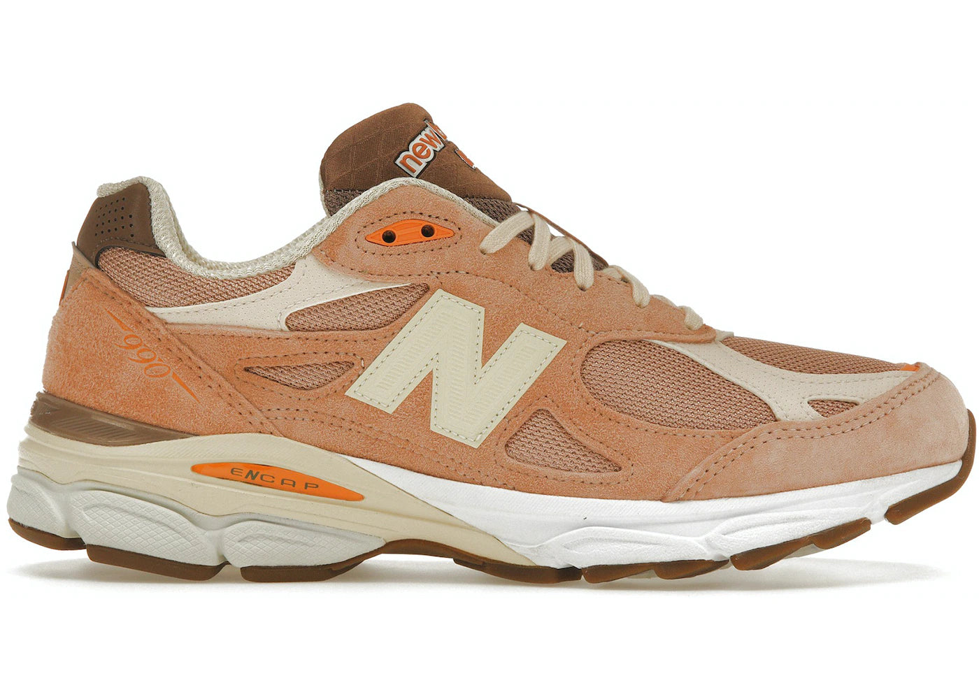 New Balance 990v3 MiUSA size? Exclusive Orange Cream