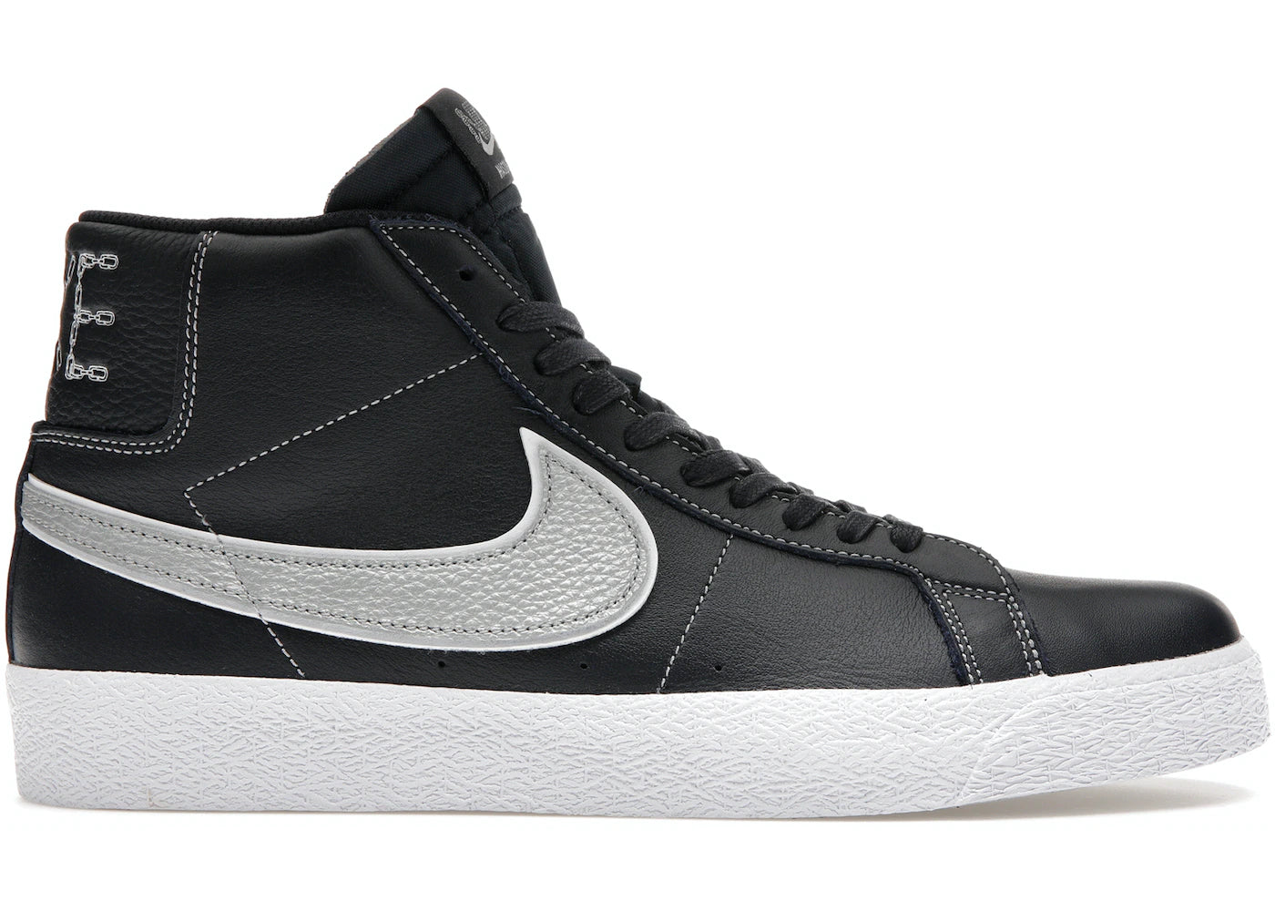 Nike SB Zoom Blazer Mid Mason Silva Dark Obsidian Metallic Silver