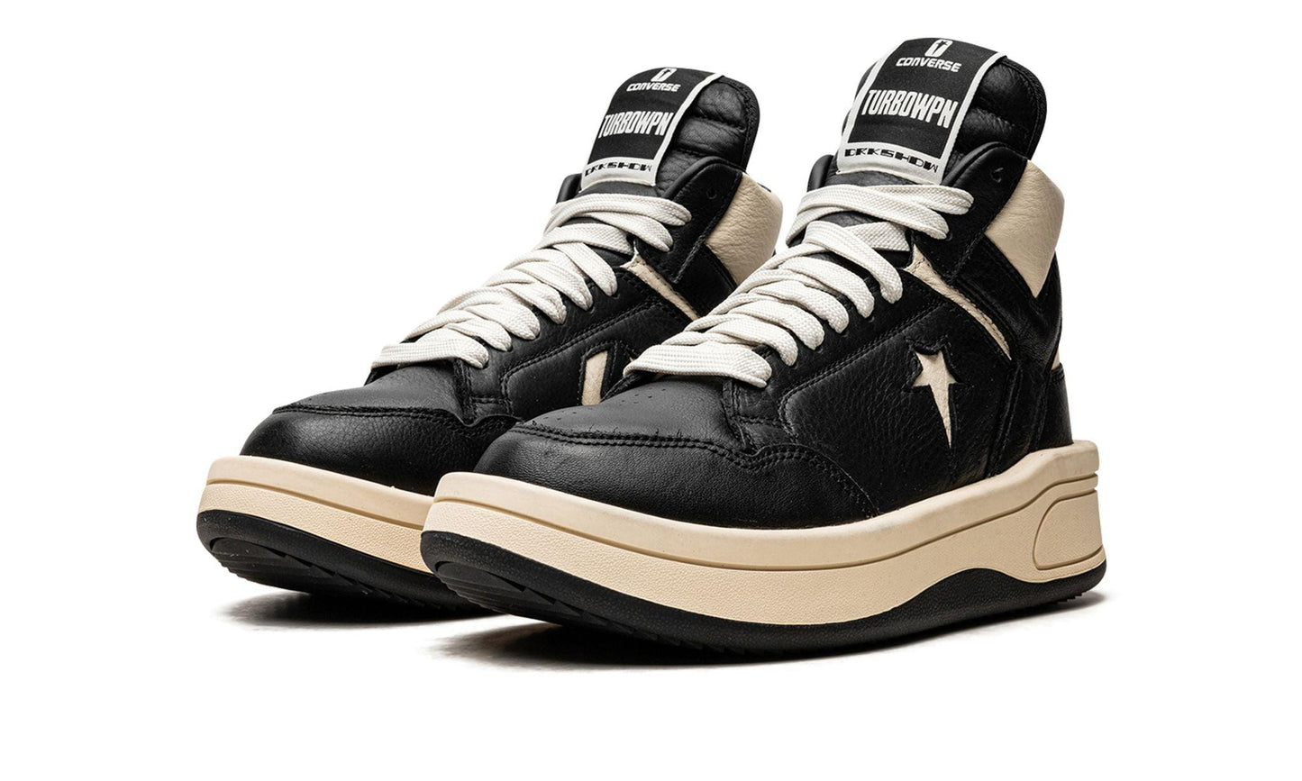 Converse TURBOWPN Mid Rick Owens DRKSHDW Black Cloud Cream